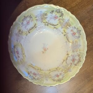 Vintage Floral Ceramic Bowl